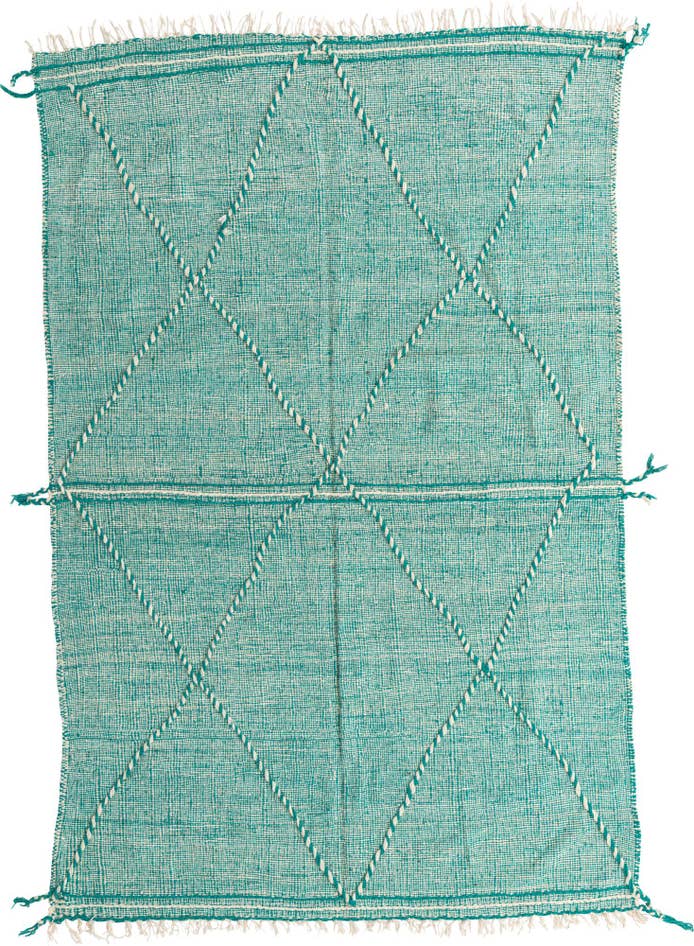Detail image of 6' 5 x 10' Hand Knotted Moroccan Wool Rug