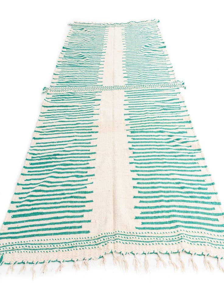 Detail image of 7' x 10' 6  Hand Knotted Moroccan Wool Rug