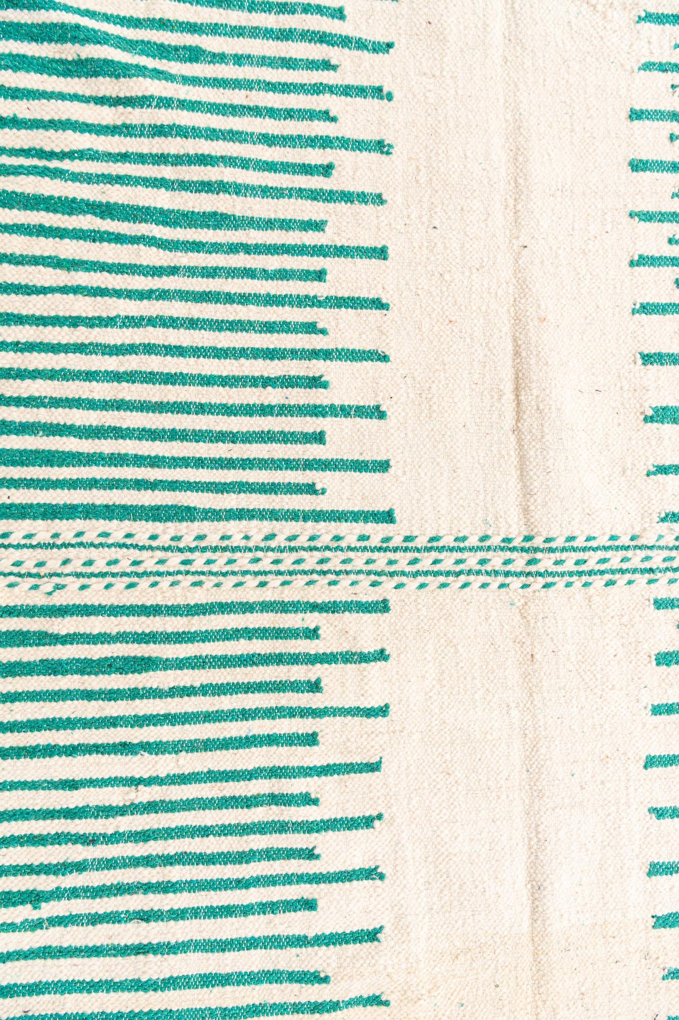 7' x 10' 6 Hand Knotted Moroccan Wool Rug