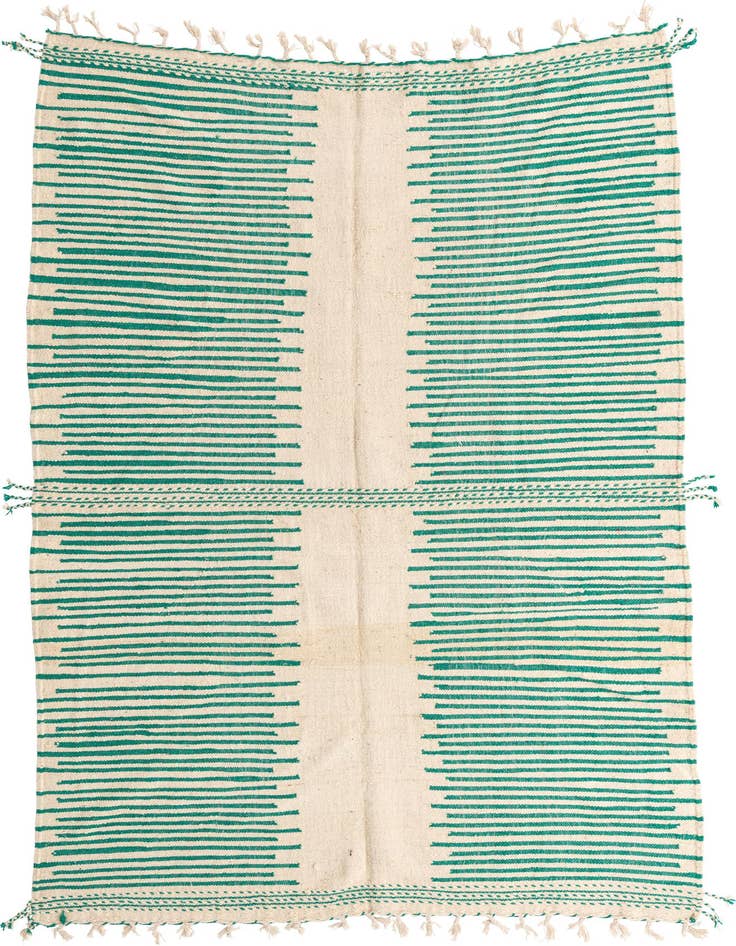 Detail image of 7' x 10' 6 Hand Knotted Moroccan Wool Rug