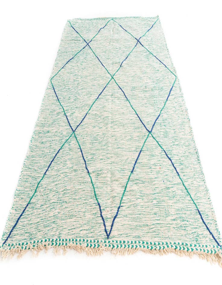Detail image of 6' 8 x 9' 9 Hand Knotted Moroccan Wool Rug