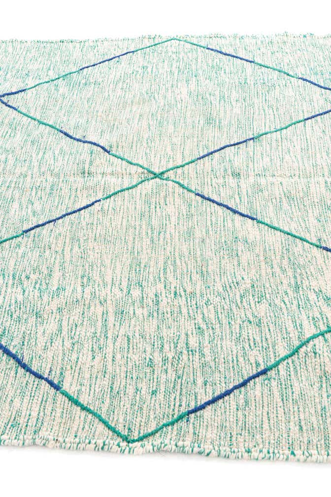 6' 8 x 9' 9 Hand Knotted Moroccan Wool Rug