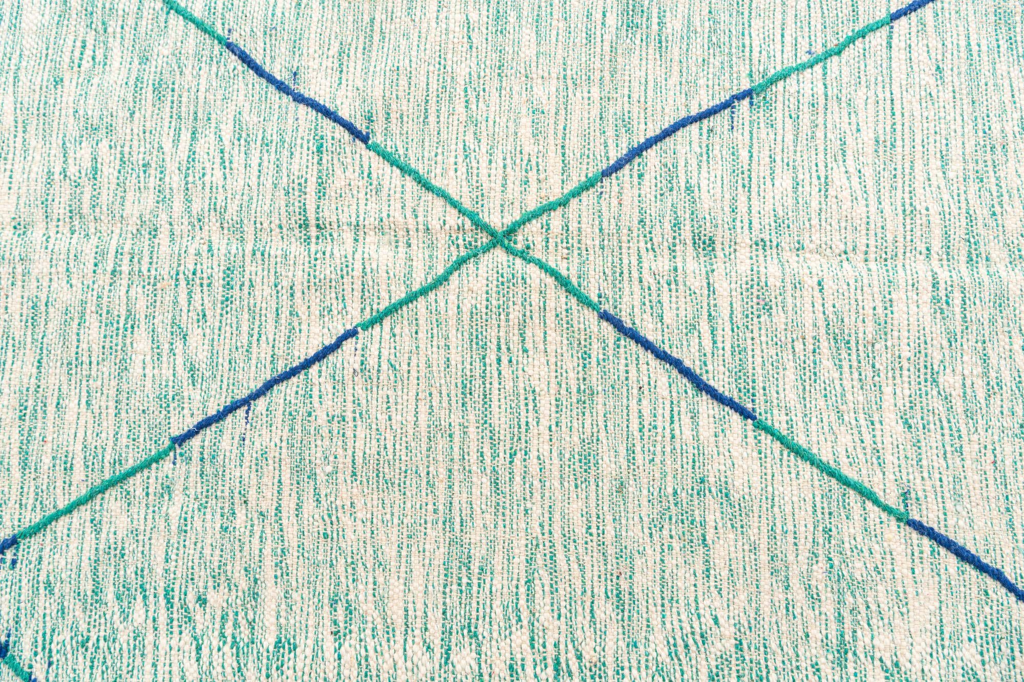 6' 8 x 9' 9 Hand Knotted Moroccan Wool Rug