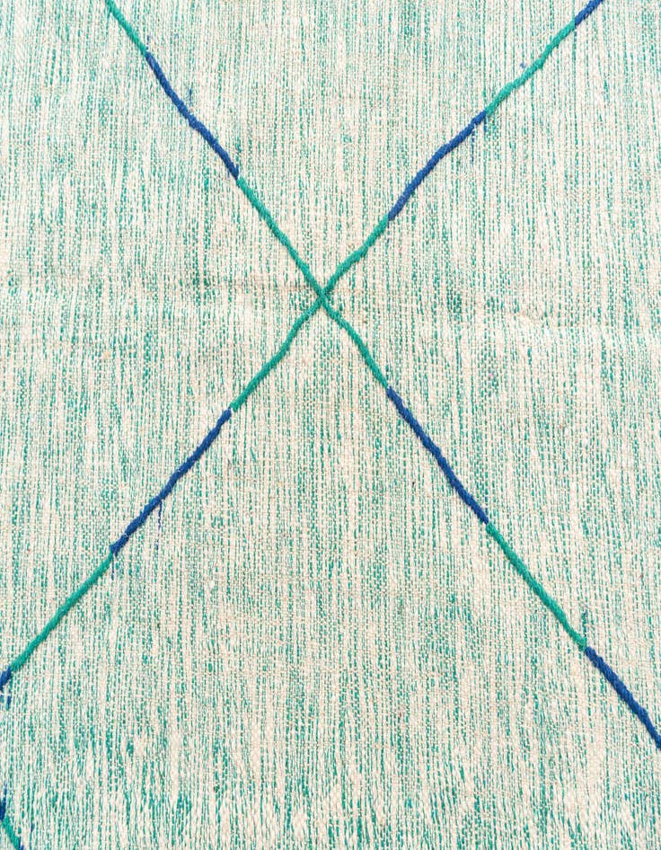 Detail image of 6' 8 x 9' 9  Hand Knotted Moroccan Wool Rug