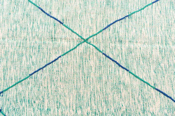 6' 8 x 9' 9 Hand Knotted Moroccan Wool Rug
