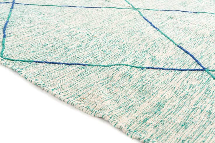 Detail image of 6' 8 x 9' 9 Hand Knotted Moroccan Wool Rug