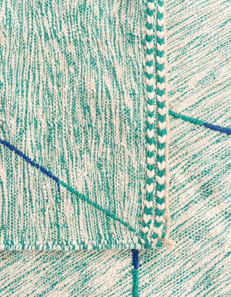 Detail image of 6' 8 x 9' 9  Hand Knotted Moroccan Wool Rug