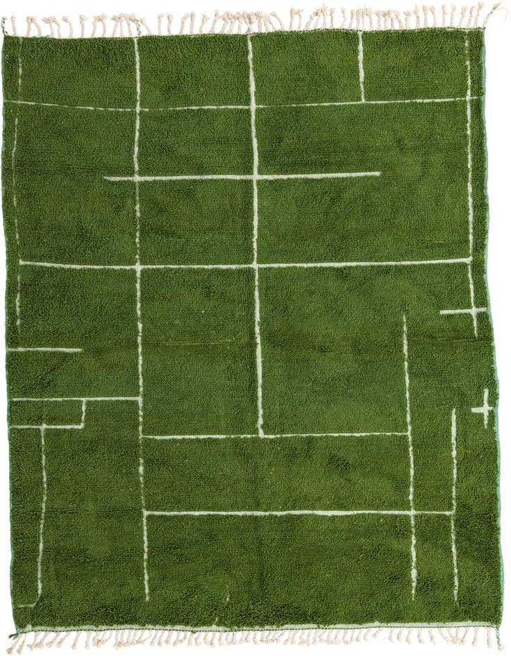 Detail image of 7' 2 x 9' 6 Hand Knotted Moroccan Wool Rug