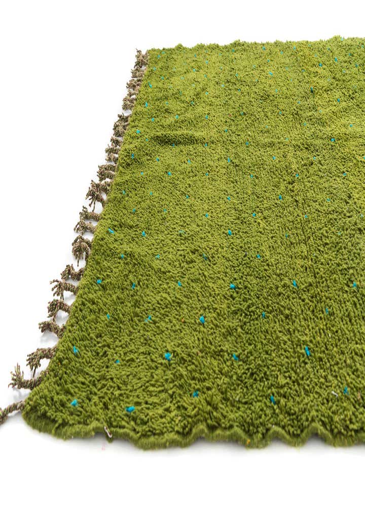 6' 7 x 9' 7 Hand Knotted Moroccan Wool Rug