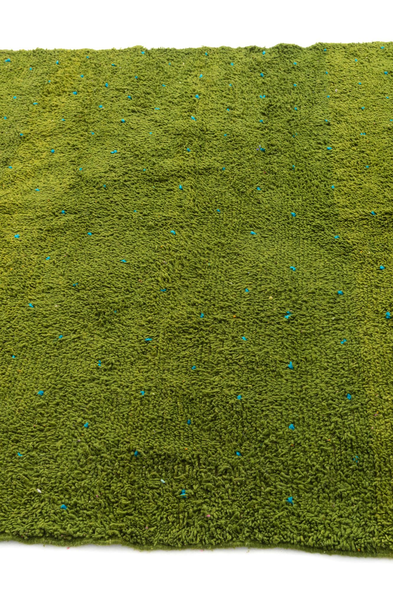 6' 7 x 9' 7 Hand Knotted Moroccan Wool Rug