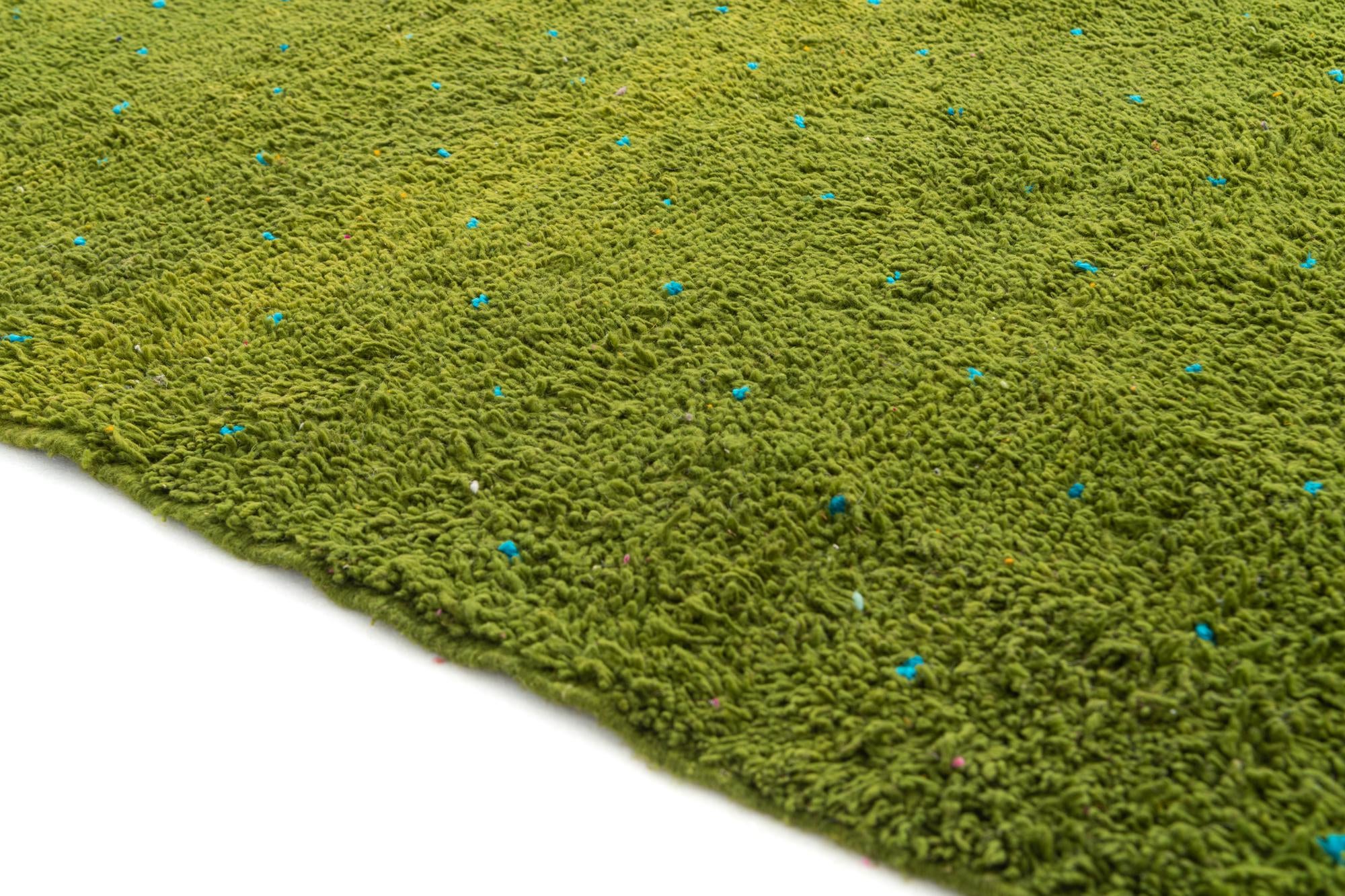 6' 7 x 9' 7 Hand Knotted Moroccan Wool Rug