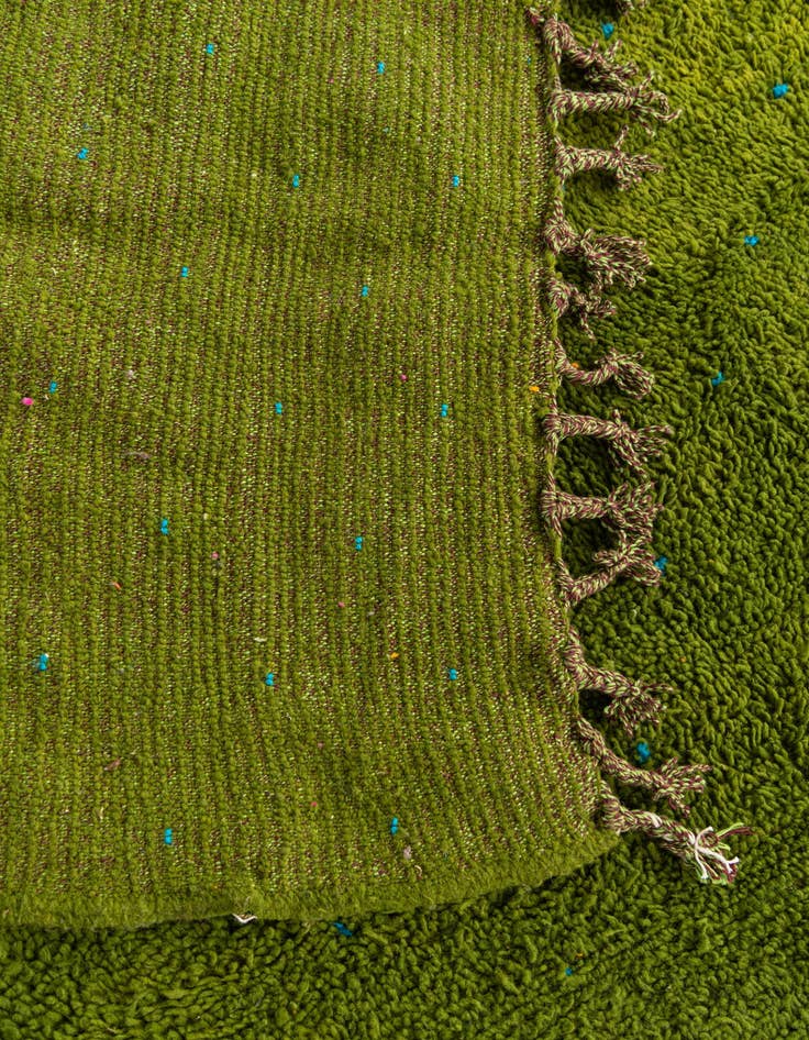 Detail image of 6' 7 x 9' 7 Hand Knotted Moroccan Wool Rug