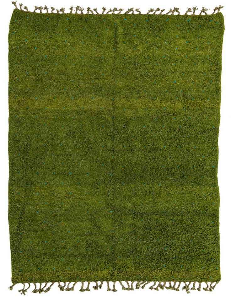 Detail image of 6' 7 x 9' 7 Hand Knotted Moroccan Wool Rug