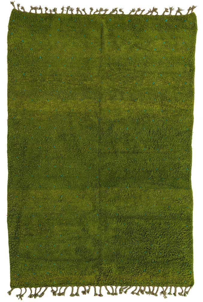 6' 7 x 9' 7 Hand Knotted Moroccan Wool Rug