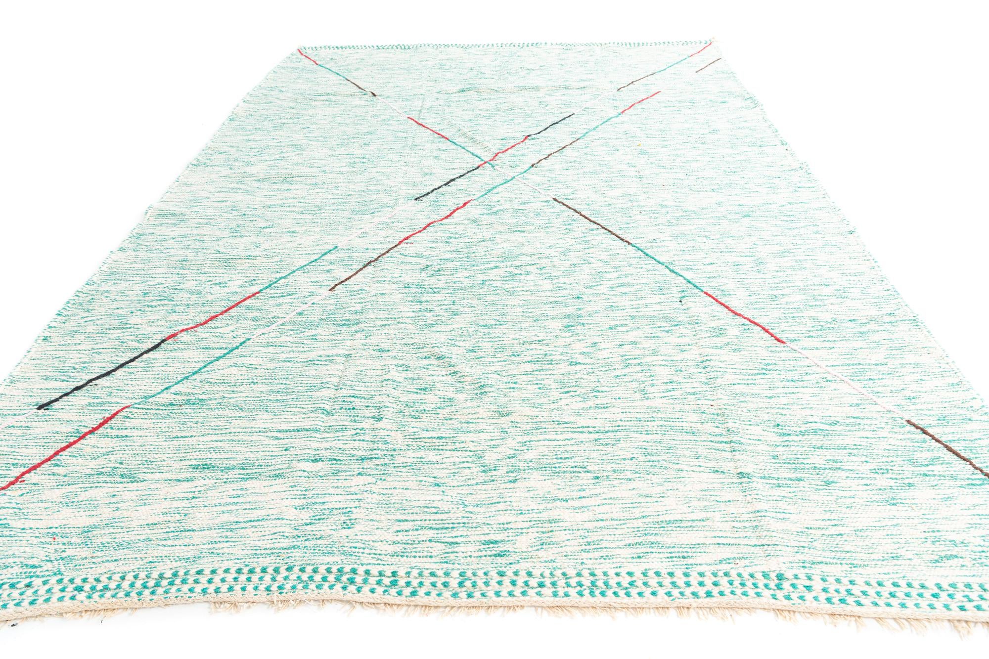 9' 2 x 13' Hand Knotted Moroccan Wool Rug