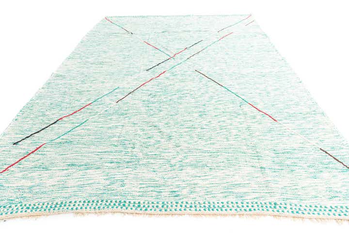 9' 2 x 13' Hand Knotted Moroccan Wool Rug