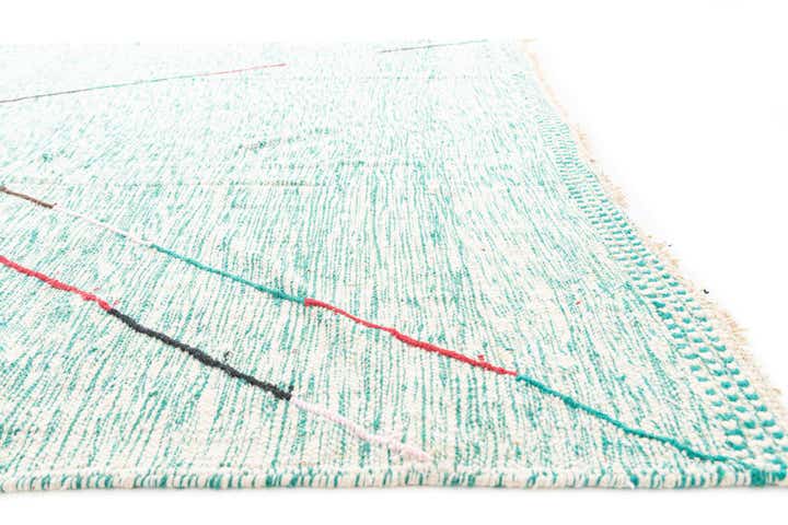 9' 2 x 13' Hand Knotted Moroccan Wool Rug