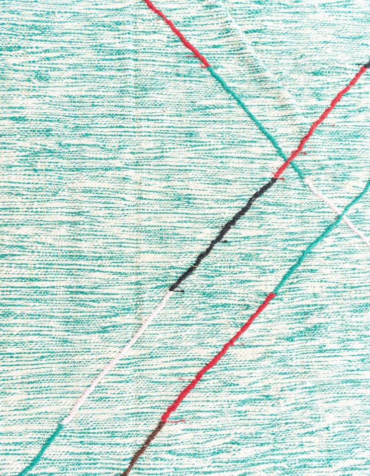 Detail image of 9' 2 x 13'  Hand Knotted Moroccan Wool Rug