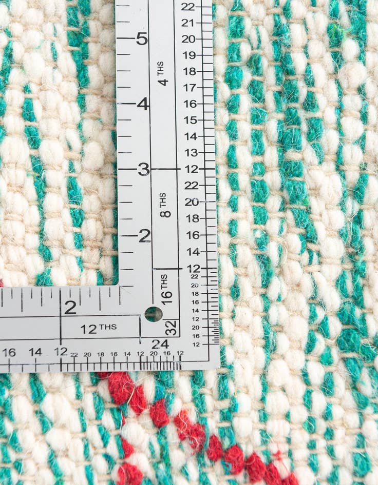 Detail image of 9' 2 x 13'  Hand Knotted Moroccan Wool Rug