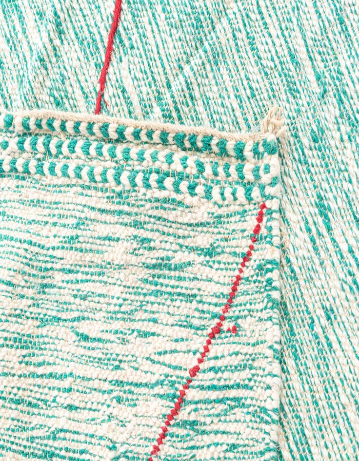 Detail image of 9' 2 x 13'  Hand Knotted Moroccan Wool Rug