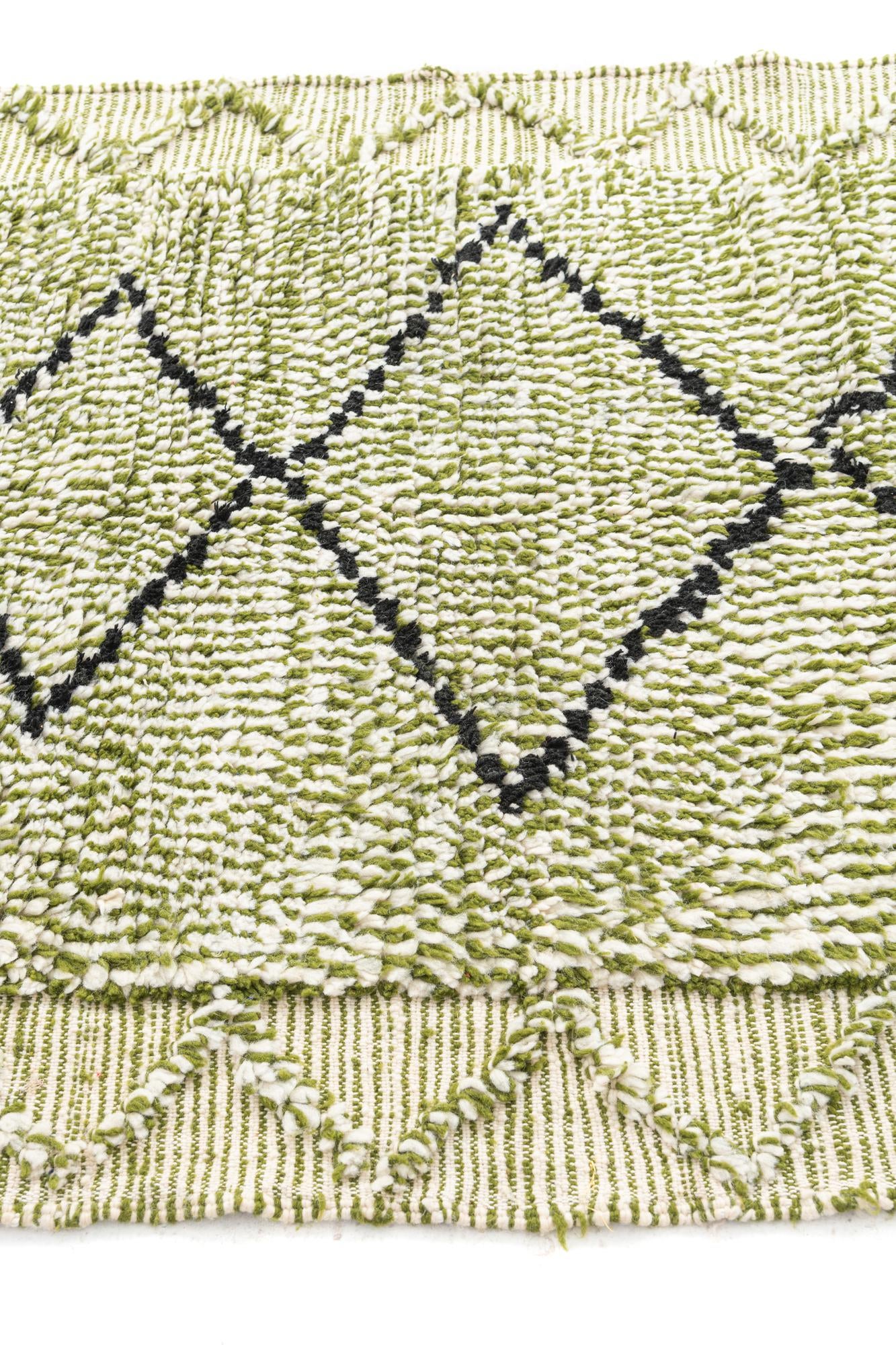 4' 3 x 6' 6 Hand Knotted Moroccan Wool Rug