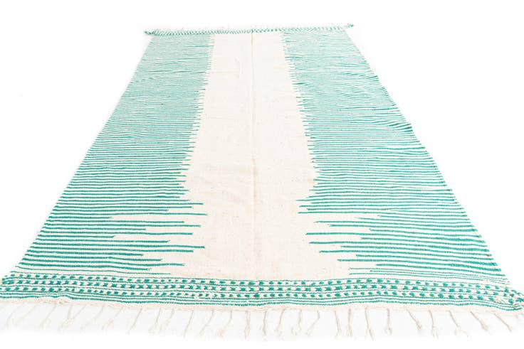 Detail image of 6' 6 x 10' 5 Hand Knotted Moroccan Wool Rug