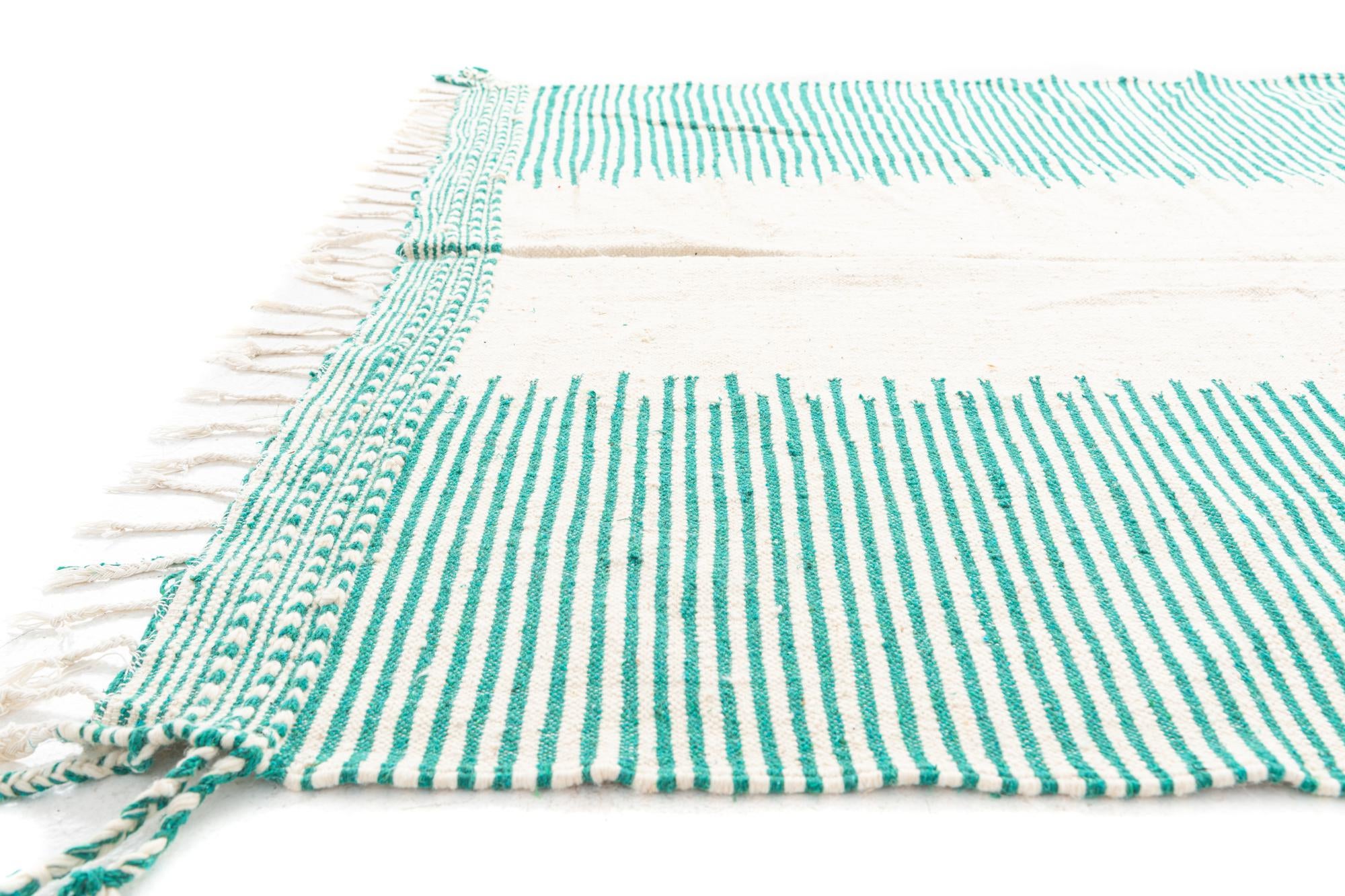 6' 6 x 10' 5 Hand Knotted Moroccan Wool Rug