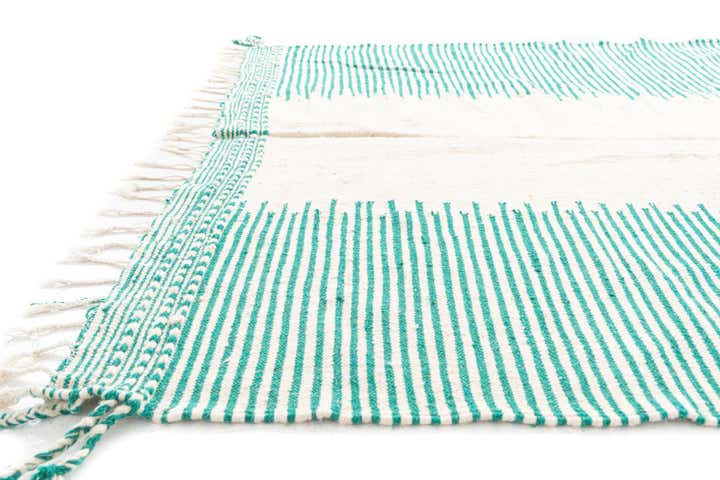 6' 6 x 10' 5 Hand Knotted Moroccan Wool Rug