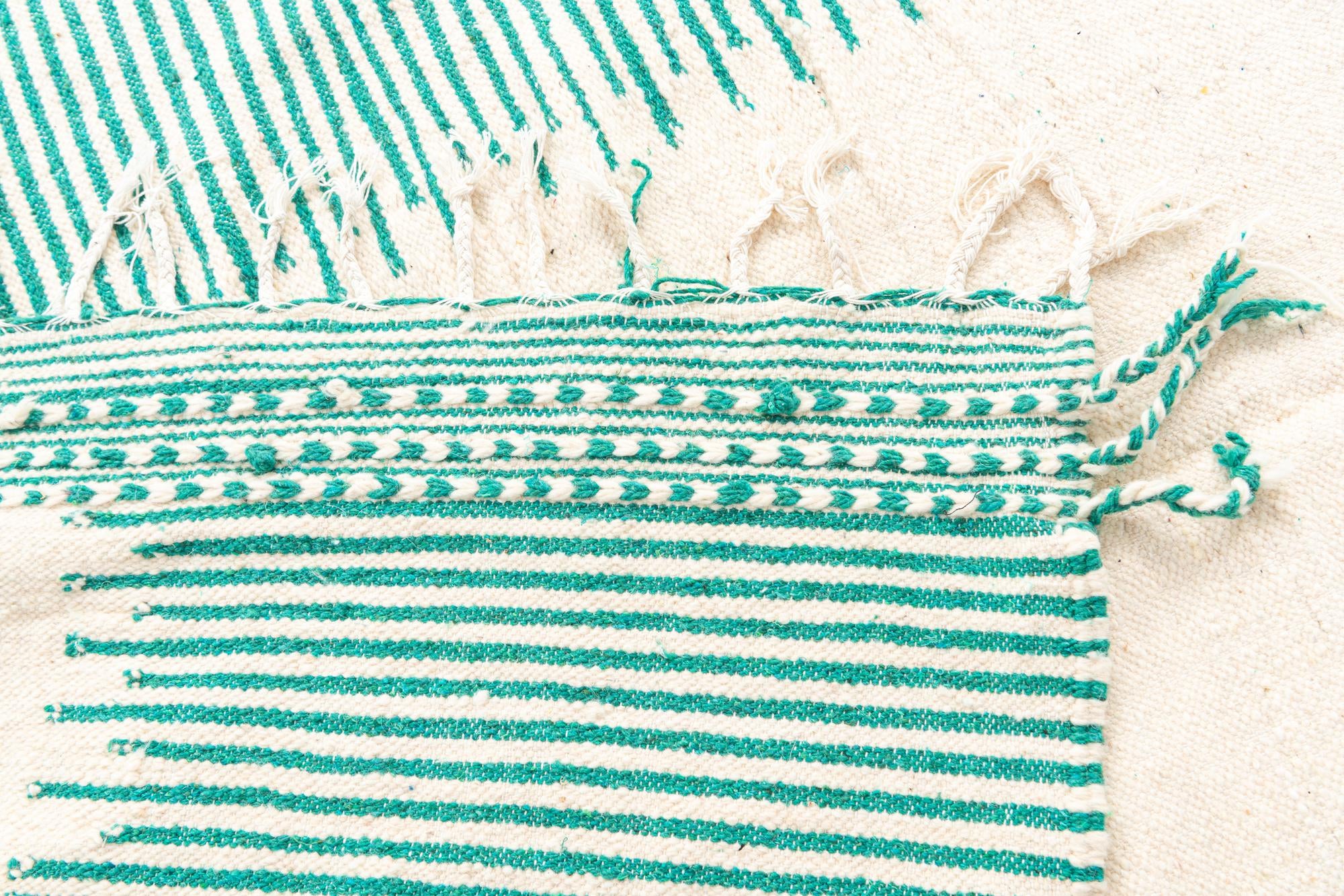 6' 6 x 10' 5 Hand Knotted Moroccan Wool Rug