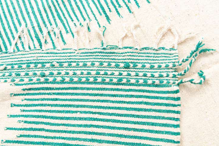 6' 6 x 10' 5 Hand Knotted Moroccan Wool Rug