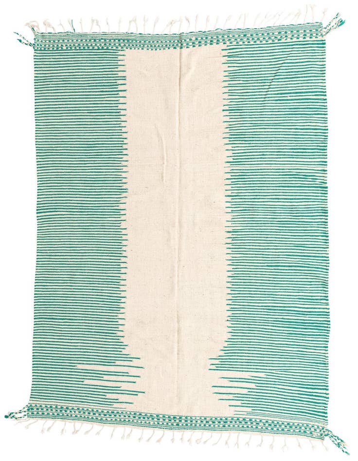 Detail image of 6' 6 x 10' 5 Hand Knotted Moroccan Wool Rug
