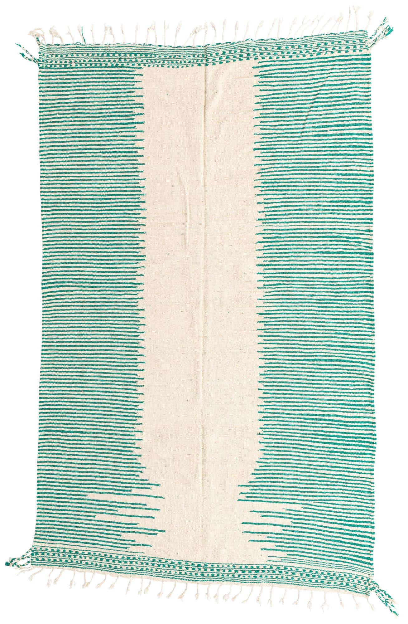 6' 6 x 10' 5 Hand Knotted Moroccan Wool Rug