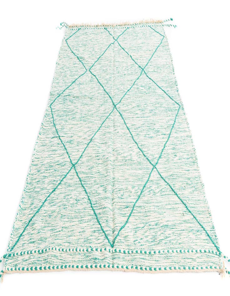 Detail image of 5' x 8'  Hand Knotted Moroccan Wool Rug