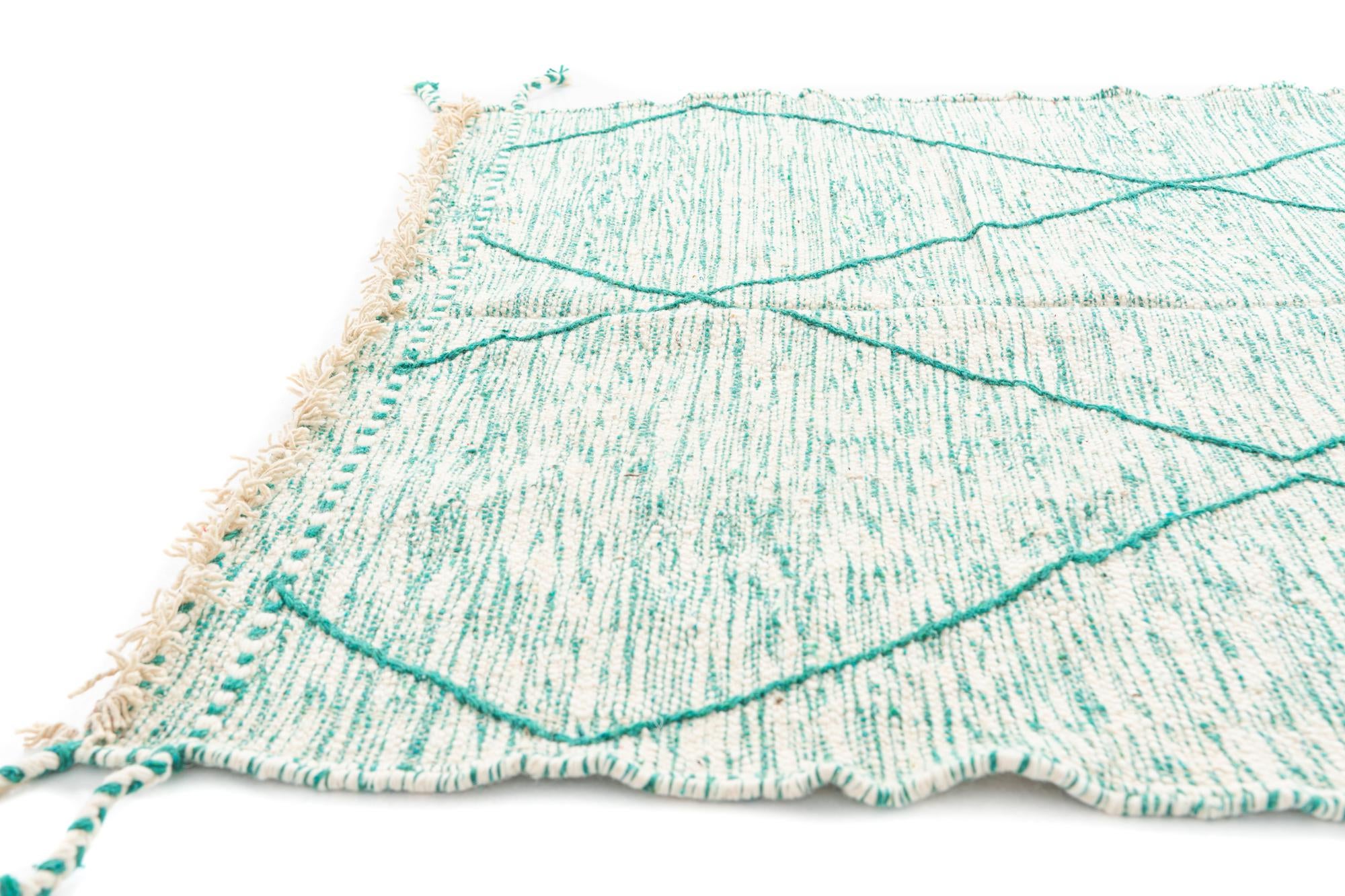 5' x 8' Hand Knotted Moroccan Wool Rug