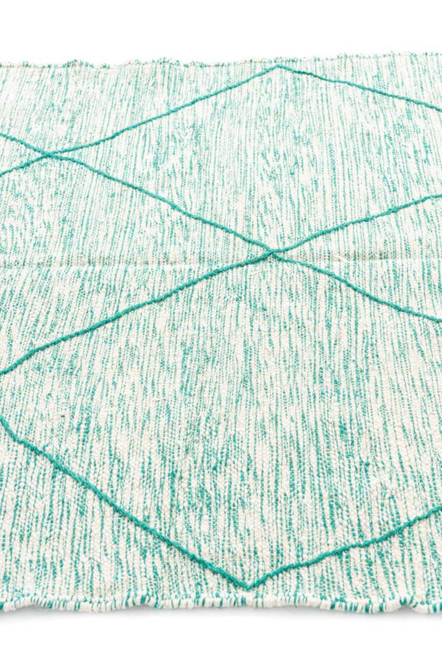 Detail image of 5' x 8' Hand Knotted Moroccan Wool Rug