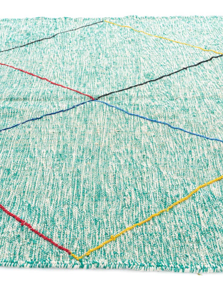 Detail image of 6' 6 x 9' 6  Hand Knotted Moroccan Wool Rug