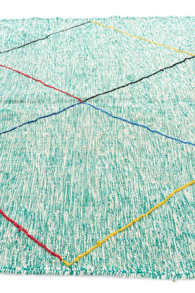 6' 6 x 9' 6 Hand Knotted Moroccan Wool Rug