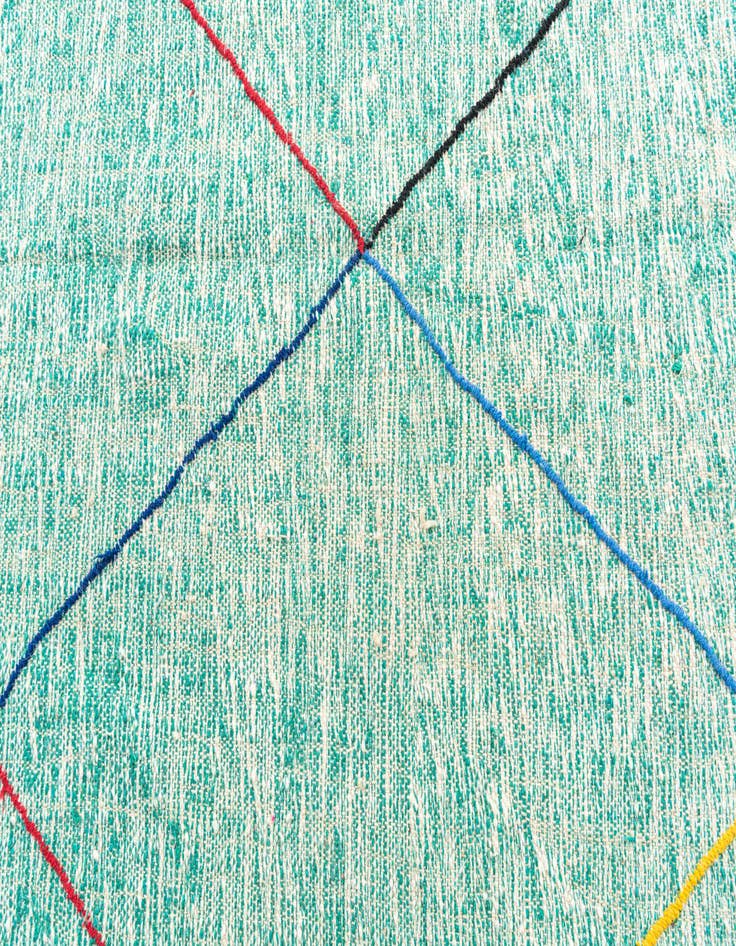 Detail image of 6' 6 x 9' 6  Hand Knotted Moroccan Wool Rug