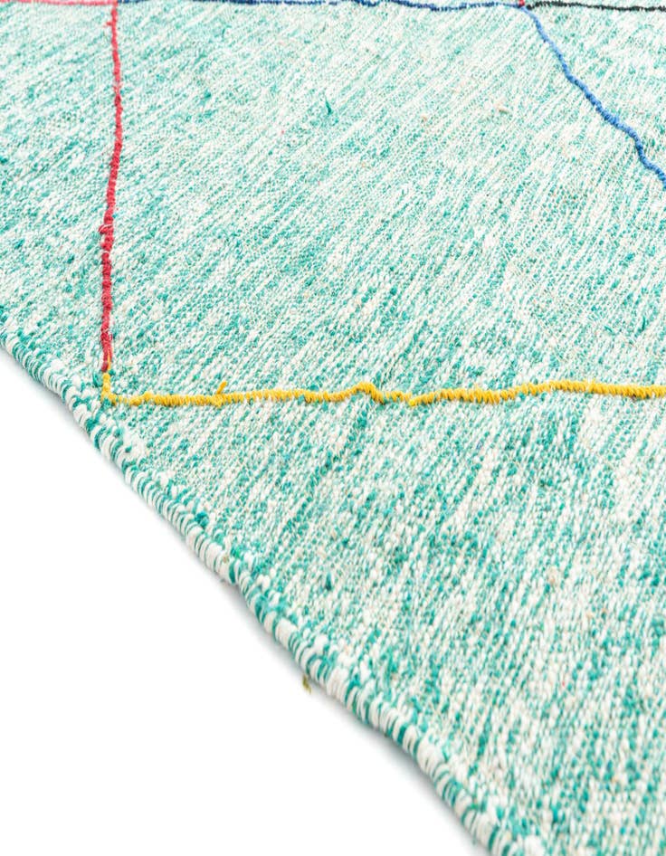 Detail image of 6' 6 x 9' 6  Hand Knotted Moroccan Wool Rug