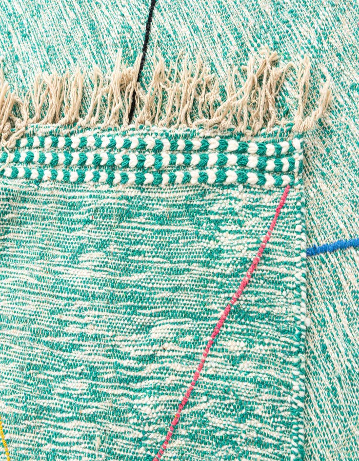 Detail image of 6' 6 x 9' 6  Hand Knotted Moroccan Wool Rug