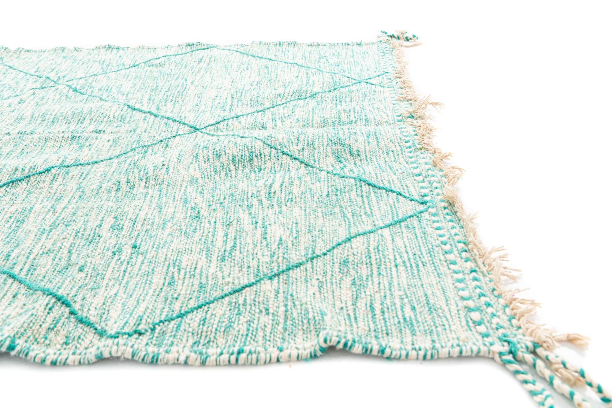 5' x 8' Hand Knotted Moroccan Wool Rug