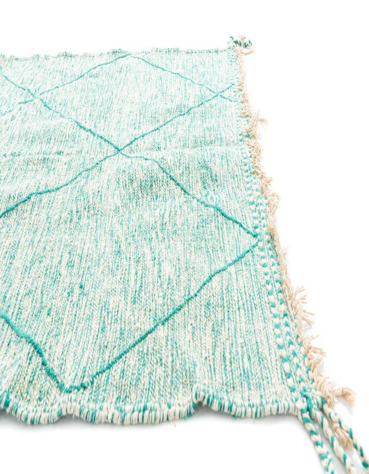 Detail image of 5' x 8'  Hand Knotted Moroccan Wool Rug