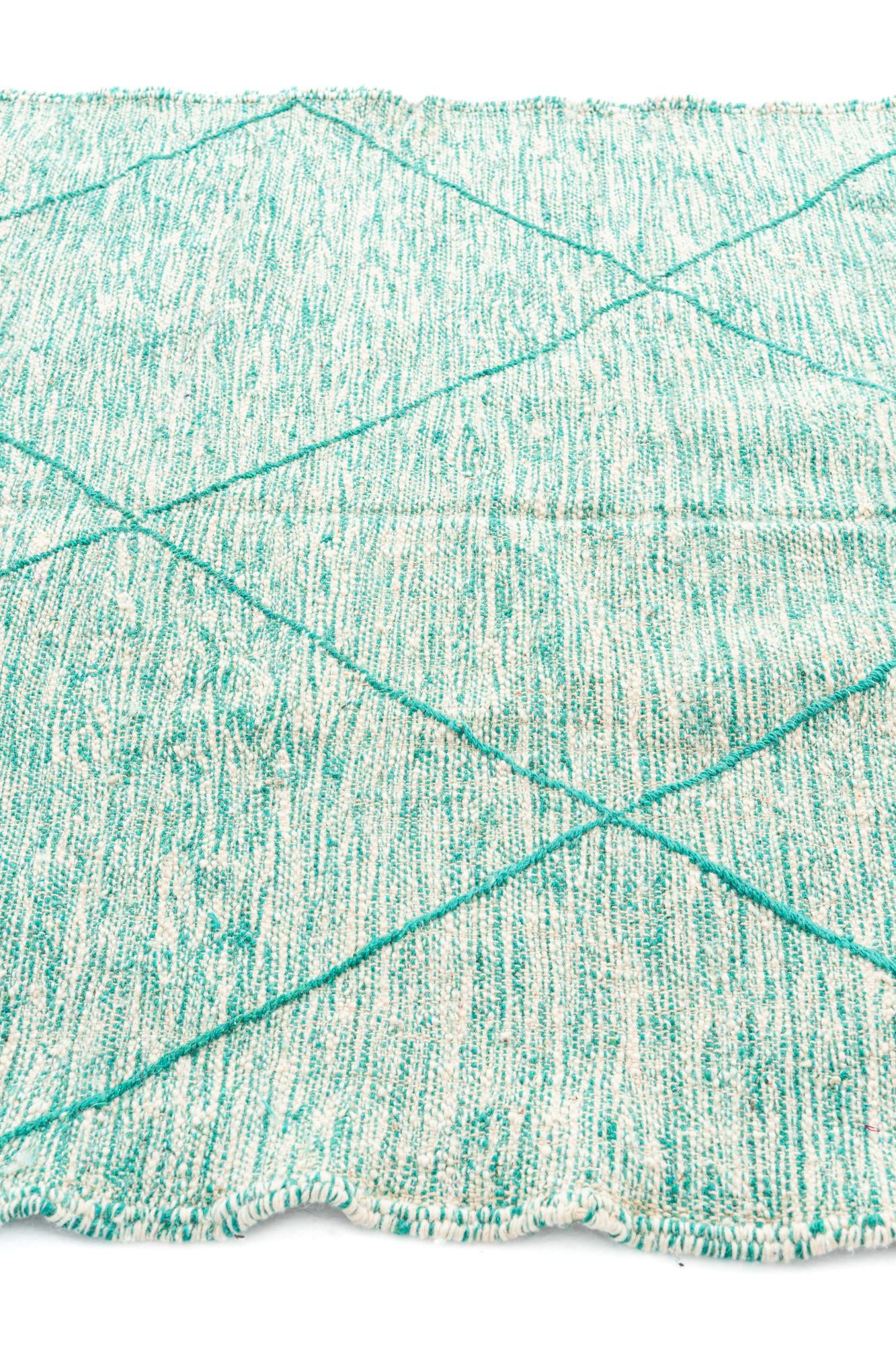 5' x 8' Hand Knotted Moroccan Wool Rug