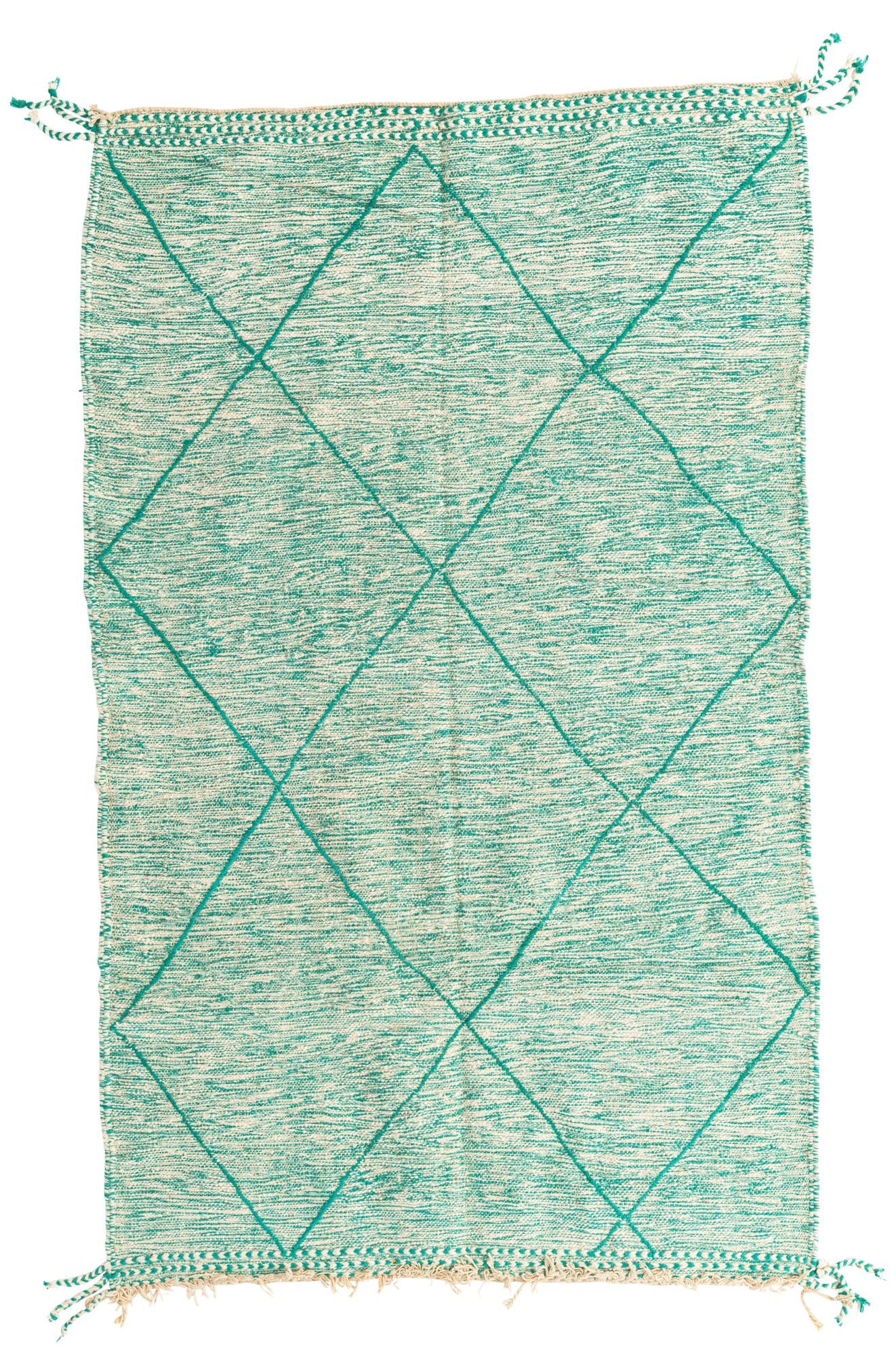 5' x 8' Hand Knotted Moroccan Wool Rug