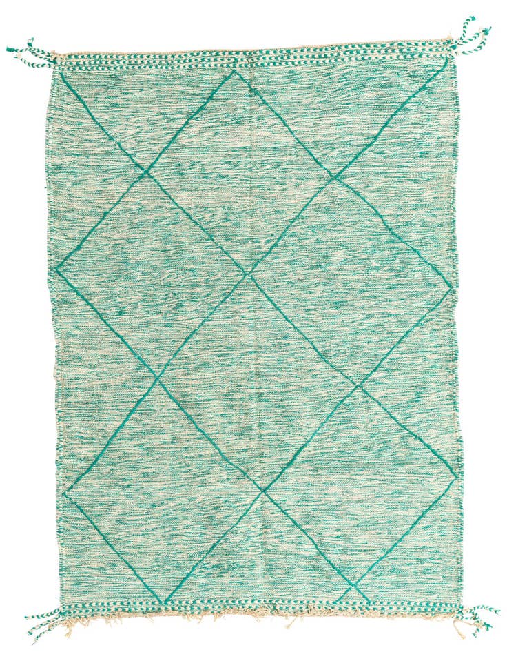 Detail image of 5' x 8' Hand Knotted Moroccan Wool Rug