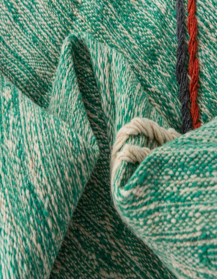 Detail image of 6' 8 x 10'  Hand Knotted Moroccan Wool Rug