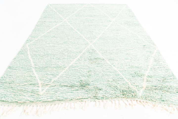 6' 9 x 9' 5 Hand Knotted Moroccan Wool Rug