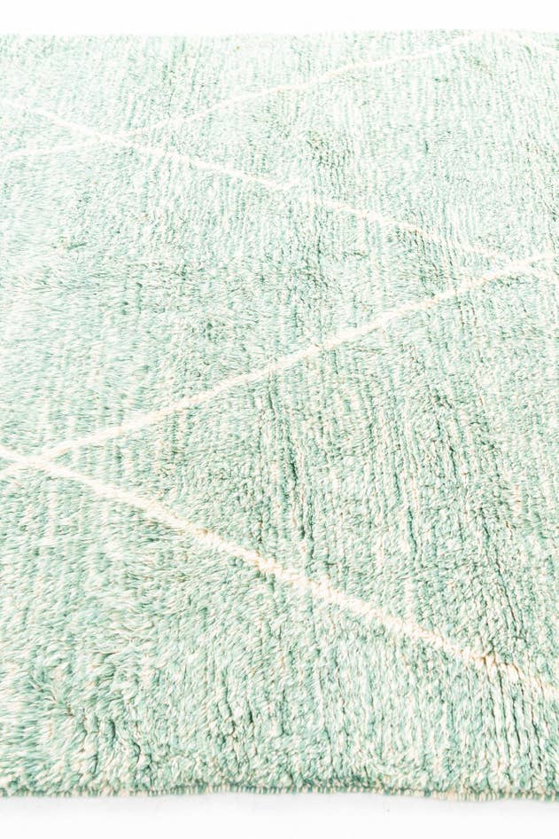 Detail image of 6' 9 x 9' 5 Hand Knotted Moroccan Wool Rug