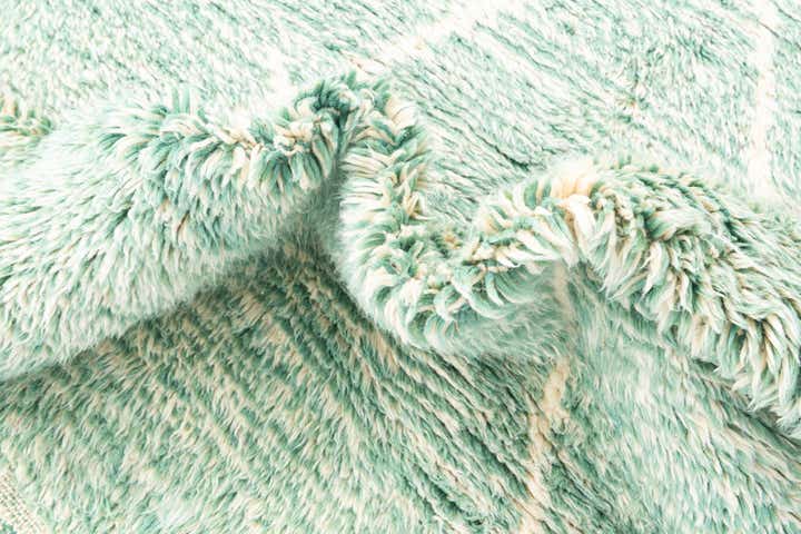 6' 9 x 9' 5 Hand Knotted Moroccan Wool Rug
