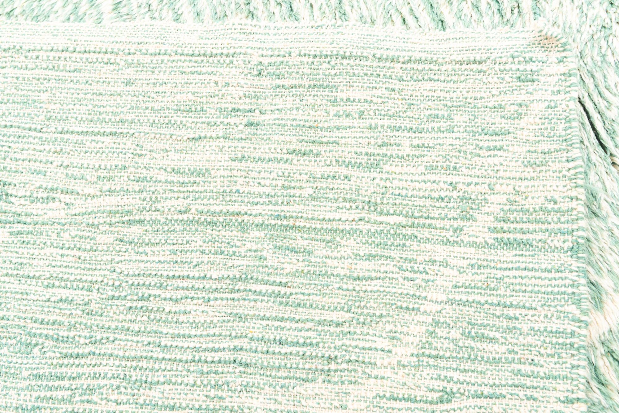 6' 9 x 9' 5 Hand Knotted Moroccan Wool Rug